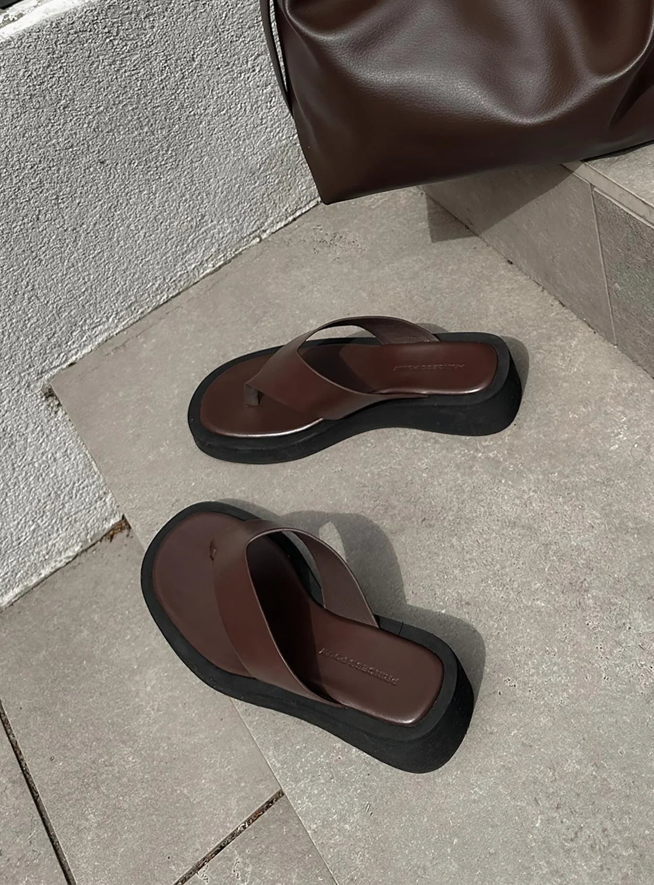 Princess Polly Remi Sandals Chocolate